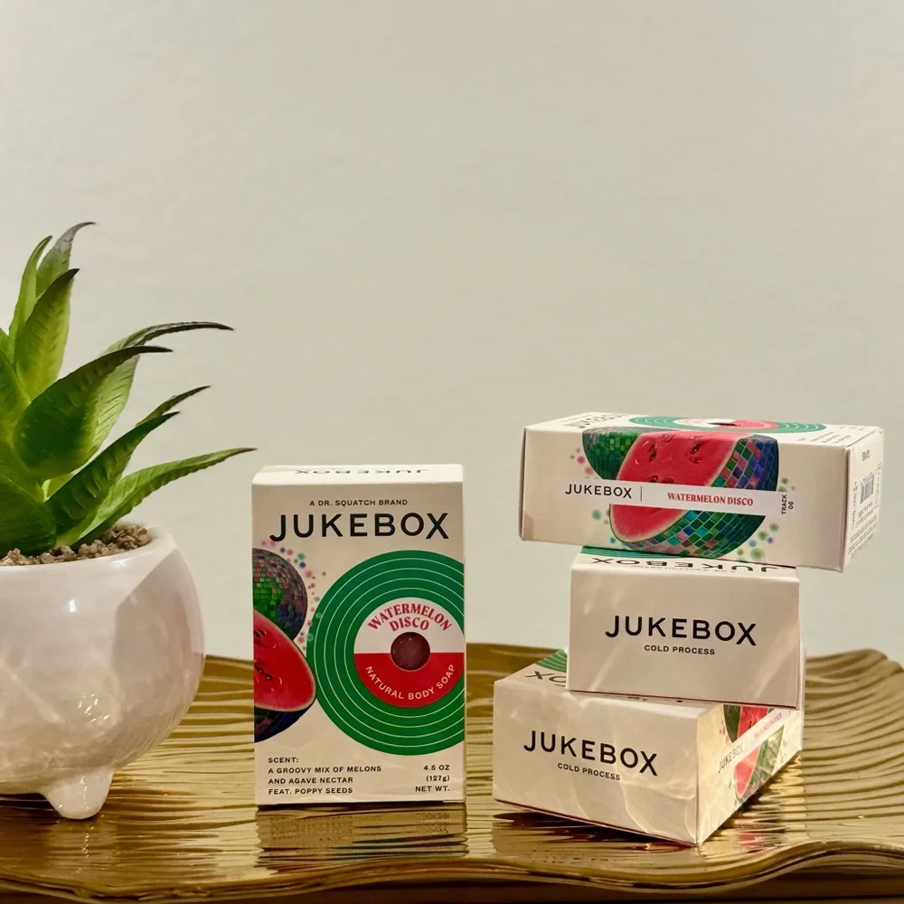 JUKEBOX Natural Watermelon Bar Soap - Disco for Women -4.5 oz. BUNDLE OF 4 - Picture 4 of 11